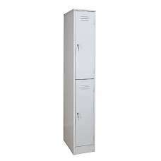 Металлический шкаф для одежды,  односекционный c 2-мя отделениями 1860х300х500 мм