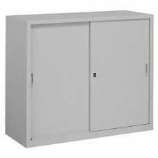 Шкаф металлический с металлическими раздвижными дверьми 880х1200х450 сер. 