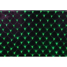 Светодиодная гирлянда сеть, 2x1.5м, 192 LED, зеленый, контроллер