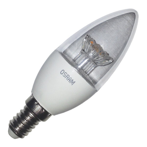  светодиодная свеча Osram LED CLAS B CL 40 5,4W/830 240° 470lm .