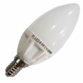 Лампа светодиодная свеча FL-LED-B 6W 2700К 480lm 220V E14 теплый свет