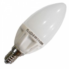 Лампа светодиодная свеча FL-LED-B ECO 9W 4200К 670lm 220V E14 белый свет