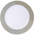 Круглый встраиваемый светильник  с драйвером 12W Хром нейтрально-белый 4200K 170x20 мм