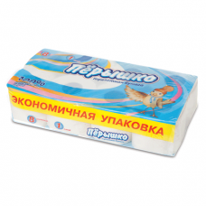 Бумага туалетная "Перышко", спайка 8шт.х22м, белая (упаковка 6шт)