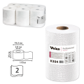 Полотенца бумажные рулонные VEIRO (A1/A2), КОМПЛЕКТ 6шт, Premium, 170м, белые