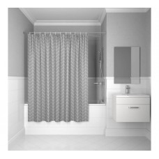 Штора для ванной комнаты, 200х240 см, цвет серый