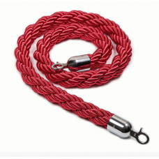 Канат плетеный красный Ø 40 мм длина 2 м  карабины серебро