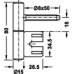Ввертная петля STARTEC, для деревянных дверей и стальных рам, весом до 30 к