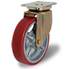 Большегрузные колесные опоры из полиуретана 125 мм, без тормоза