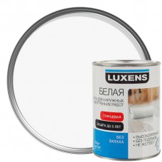 Эмаль Luxens глянцевая цвет белый 0.9 кг