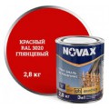 Грунт-эмаль по ржавчине 2,8 кг. Novax, красный, глянцевый