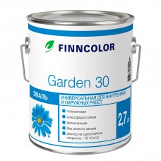 Эмаль алкидная Finncolor Garden 30 основа C полуматовая, 2,7 л