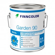 Эмаль алкидная Finncolor Garden 90 основа А высокоглянцевая, 2,7 л