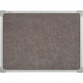 Доска текстильная цвет покрытия серый алюминиевая рама (60х90)