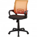 Офисное кресло черное/оранжевое