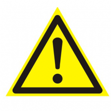 Знак предупреждающий "Внимание.Опасность(прочие опасности)", 200x200x200мм