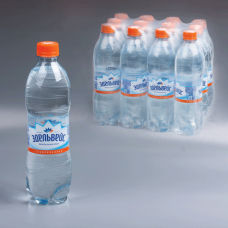 Вода газированная питьевая ЭДЕЛЬВЕЙС, 0,5л (упаковка 12шт)