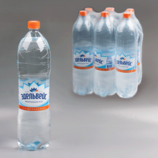 Вода газированная питьевая ЭДЕЛЬВЕЙС, 1,5л (упаковка 6шт)