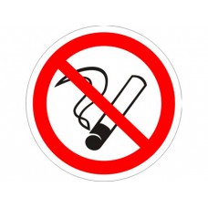 Знак самоклеющийся "Не курить"