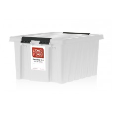 Пластиковый пищевой контейнер с крышкой 36 литров, 500х390х250 мм