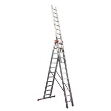 Трехсекционная лестница, 10 ступеней, макс. рабочая высота 5650 мм