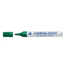 Маркер перманентный, круглый наконечник 1.5-3мм Edding E-2000-4, зеленый
