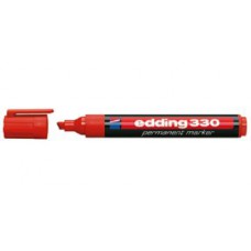 Маркер перманентный, клиновидный наконечник 1.5-3мм Edding E-330-2, красный