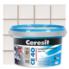 Затирка цементная Ceresit СЕ 40 водоотталкивающая 2 кг цвет серый
