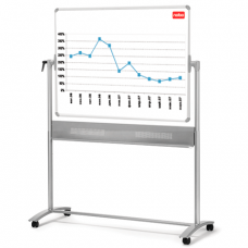 Доска магнитно-маркерная NOBO двухсторонняя с покрытием, 120x150см