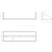 Полка настенная открытая, ширина 950 мм
