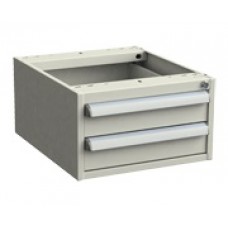 Запираемая подвесная тумба 450x520x280, 2 ящика